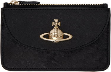 Peňaženka Vivienne Westwood Vivienne Westwood Half Moon Card Holder Čierna | 5402000CW-S0021-, 0