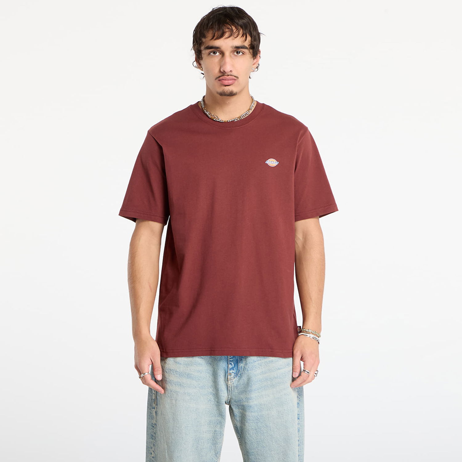 Tričko Dickies Short Sleeve T-Shirt Mapleton Vínová | DK0A4XDBL161, 0