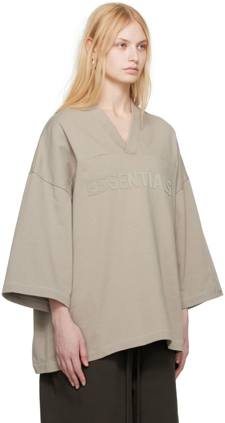 Tričko Fear of God Essentials Heavy Jersey Football T-Shirt Béžová | 125SP244105F, 1