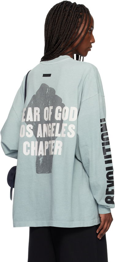 Tričko Fear of God Relaxed Long Sleeve 'Disciple' T-shirt Modrá | FG25FW10-10404HWJUS, 2