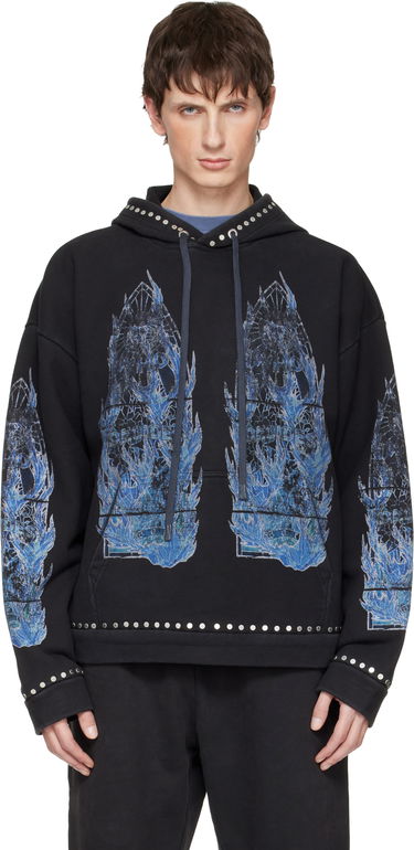 Mikina Who Decides War Flame Glass Hoodie Čierna | 1110310002FW25, 0