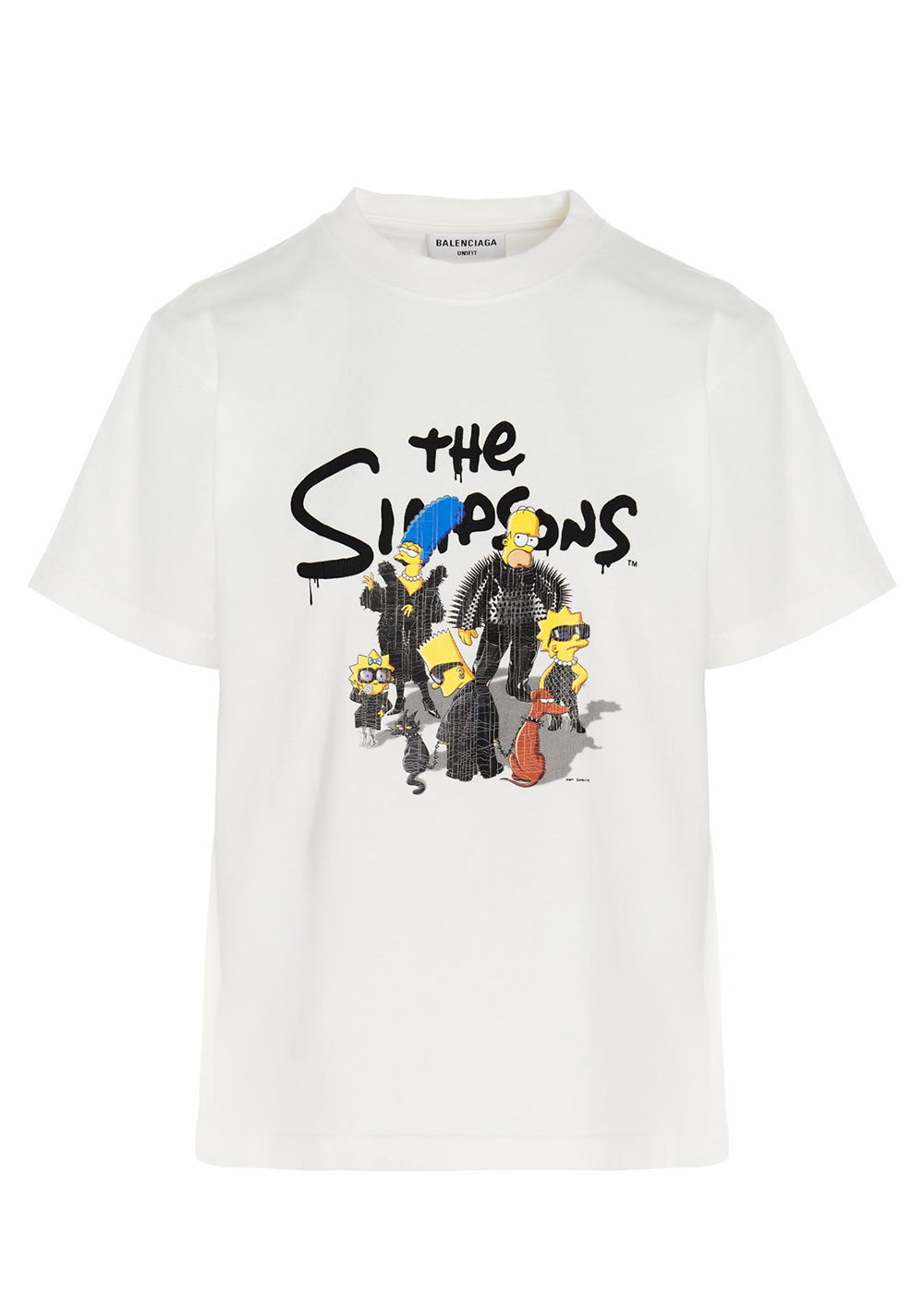 Tričko Balenciaga The Simpsons x Small Fit T-Shirt Biela | 670943TLVG70901, 0