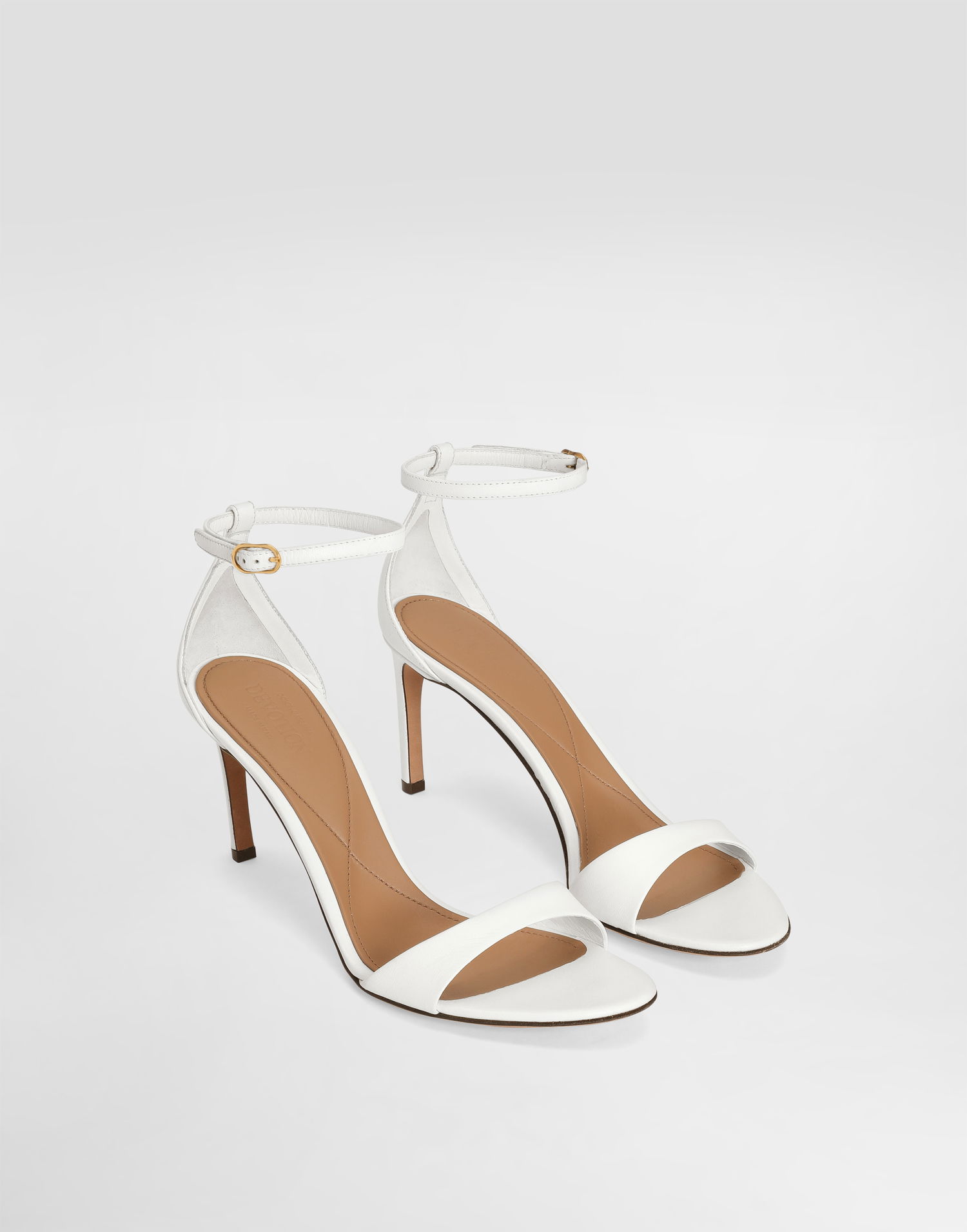 Doplnky Dolce & Gabbana Dolce & Gabbana Polished Goatskin Heeled Sandals Biela | CR1774A573880002, 1