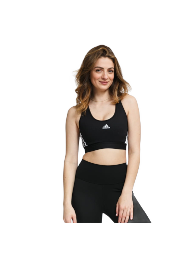 Podprsenka adidas Performance Performance Believe This 3-Stripes Rib Bra Čierna | GL0570