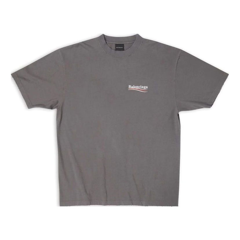 Tričko Balenciaga Campaign Large Fit T-Shirt Šedá | 641655TNVG51227