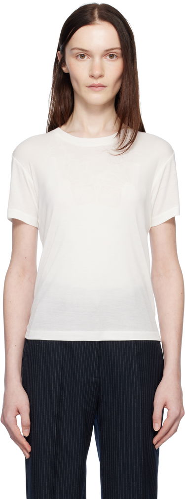 Tričko Anine Bing ANINE BING Amani Fitted T-Shirt Biela | A-08-2279-100B, 0