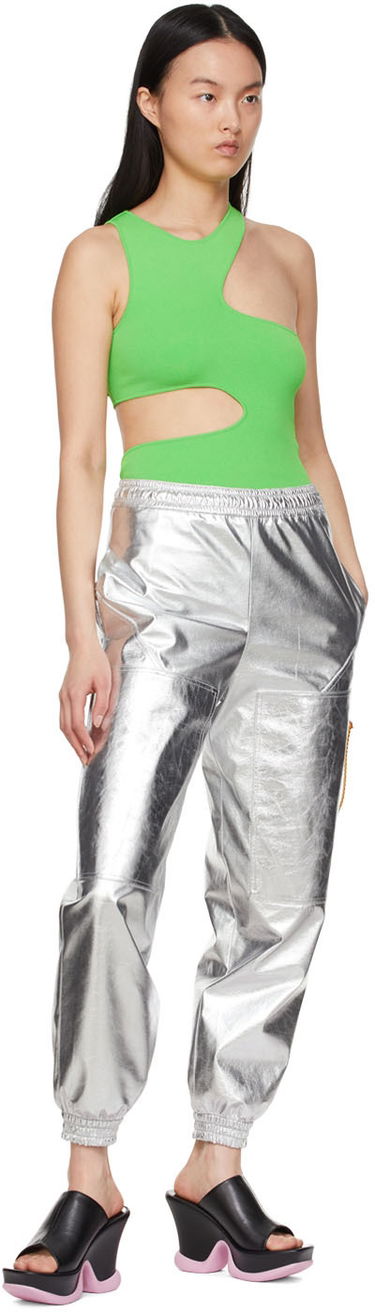 Tielko Stella McCartney Stella McCartney Cut-Out Tank Top Zelené | 6K0063S2076, 3