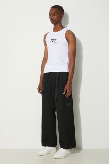 Tielko Alpha Industries Logo Print Tank Top Biela | 126566.09, 1