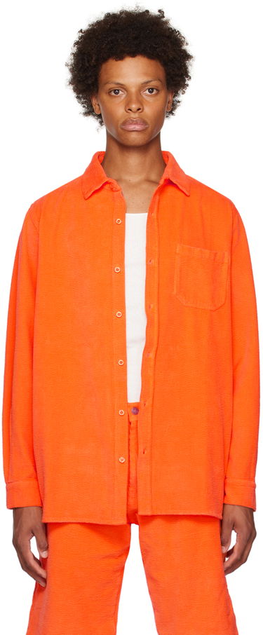 Košeľa ERL Spread Collar Corduroy Shirt Oranžová | ERL06B002, 0