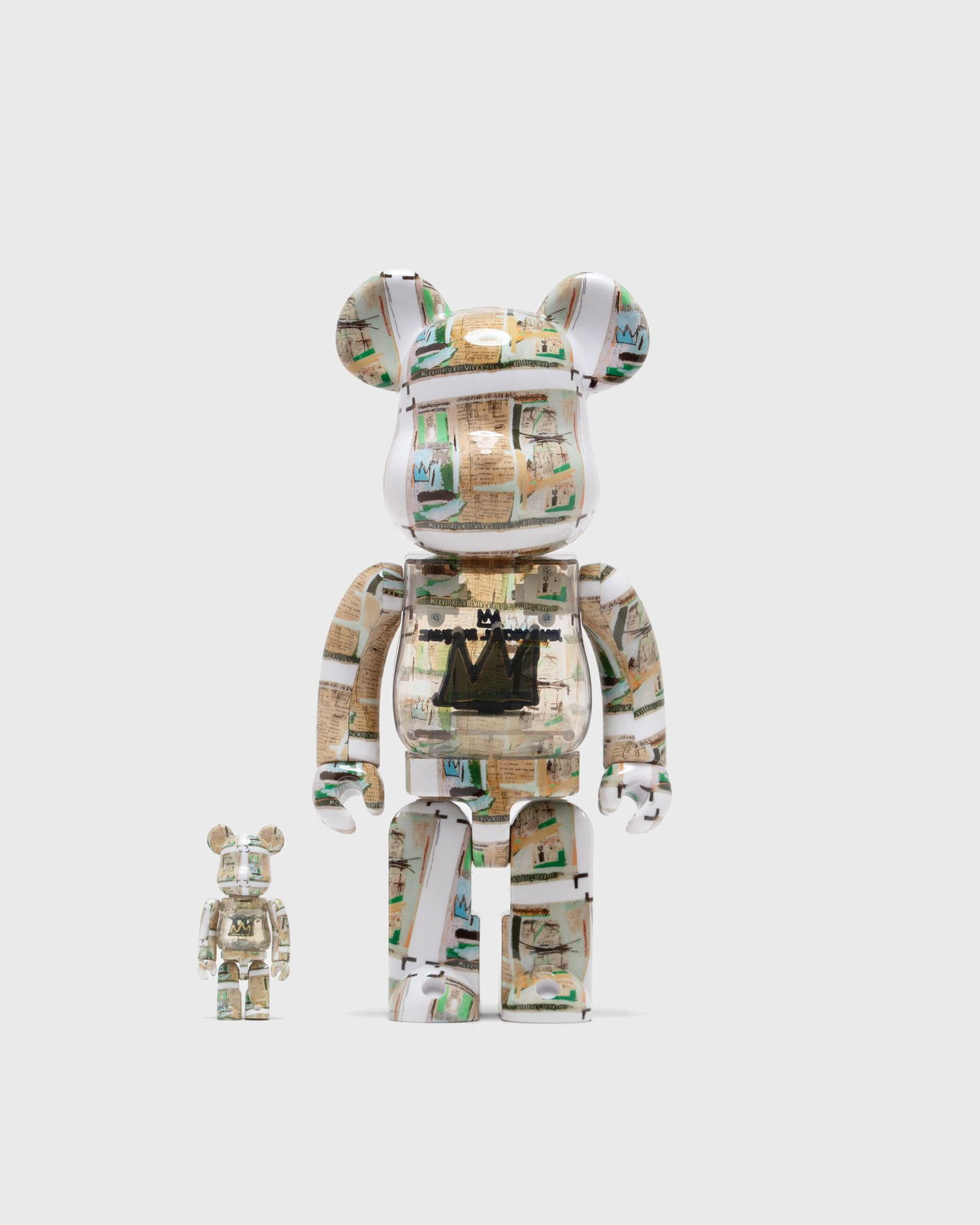 Zberateľské Medicom Toy BEARBRICK 100% 400% JEAN-MICHEL BASQUIAT KING PLEASURE Rôznofarebný | MED2277, 0