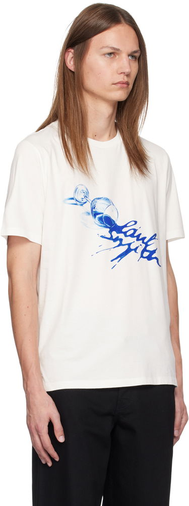 Tričko Paul Smith Paul Smith Wine Glass Print T-Shirt Biela | M1R-697P-NP4719-01, 1