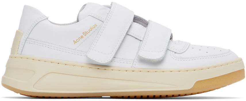 Tenisky a topánky Acne Studios Velcro Strap Sneakers W Biela | AD0256-, 0