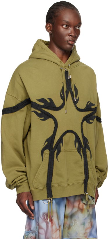 Mikina Collina Strada Collina Strada Star Hoodie Zelené | XX8749, 1