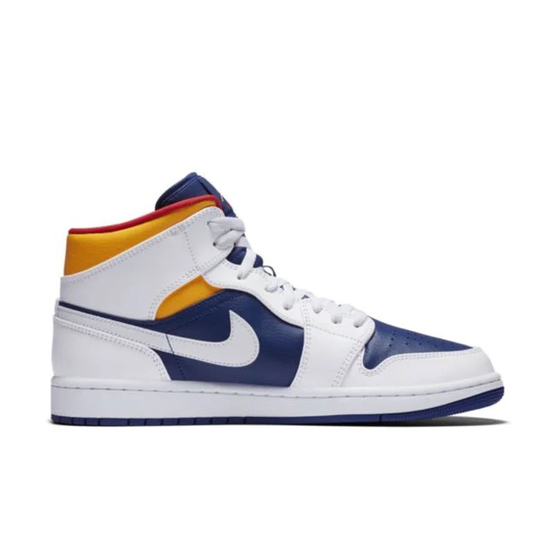Tenisky a topánky Jordan Air Jordan 1 Mid "White Deep Royal Blue" Navy | 554724-131, 0
