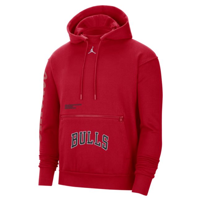 Mikina Jordan Chicago Bulls Courtside Statement Edition Jordan NBA Fleece Pullover Hoodie Červená | DR6999-657, 1