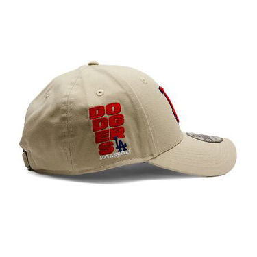 Šiltovka New Era New Era MLB 9FORTY Side Patch LA Dodgers Adjustable Cap Béžová | 60595218, 2