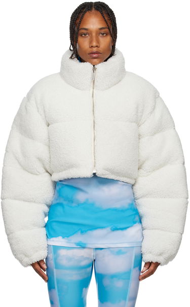 Bomber bunda VETEMENTS Cropped Shearling Jacket Biela | VL14JA180C, 0
