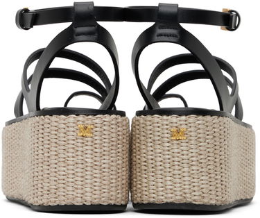 Starostlivosť o obuv Max Mara Max Mara Biarritz Platform Sandals Čierna | 2345210338600, 1