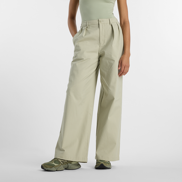 Nohavice New Balance Wide Leg Pants Zelené | NBWP51538OVN, 0