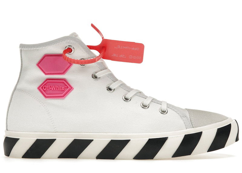 Tenisky a topánky Off-White Vulcanized Hi Top White Fuchsia Biela | OMIA110R19C210350128, 0