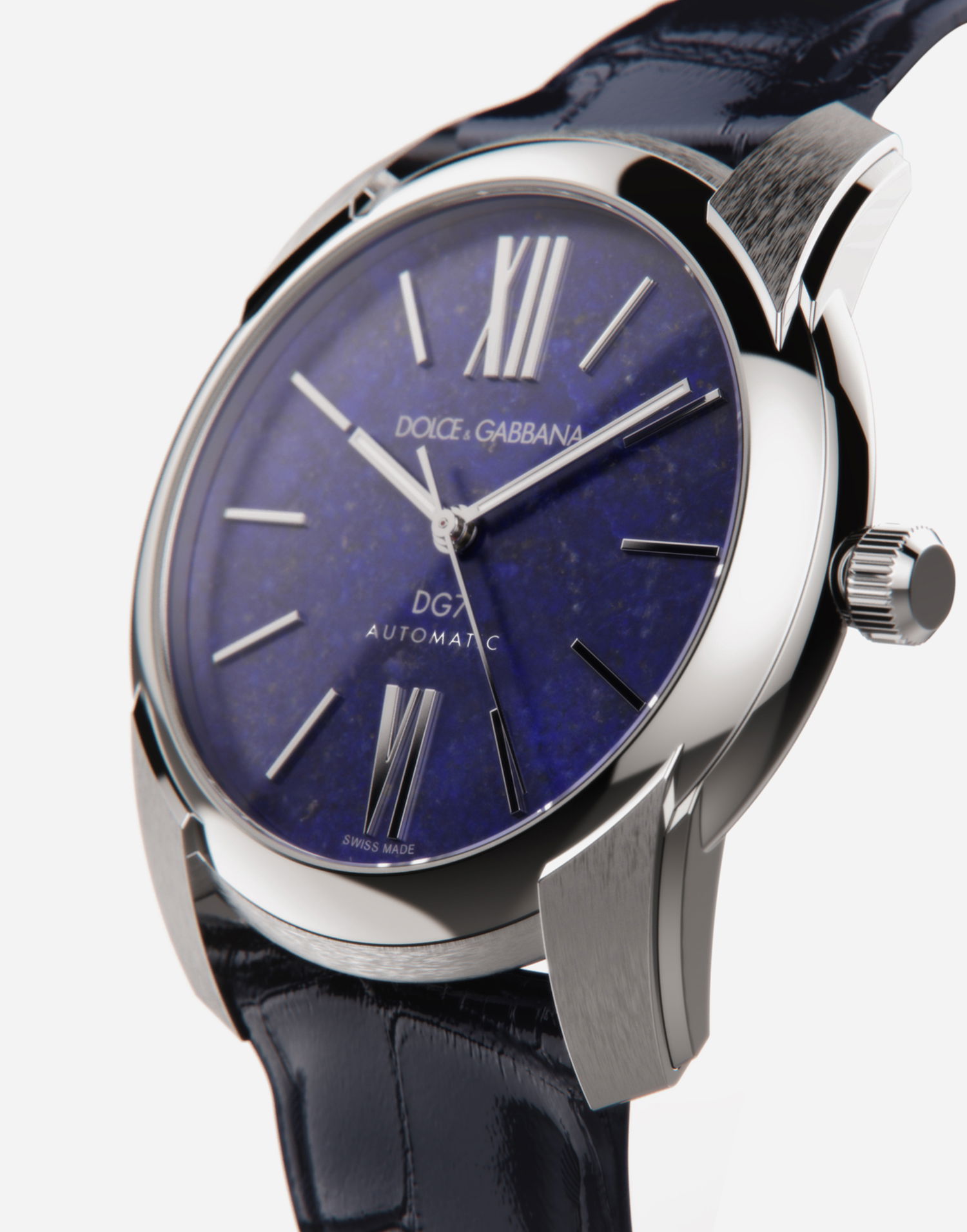 Hodinky Dolce & Gabbana Dg7 Watch in Steel with Lapislazuli Modrá | WWFE1SWW063B0958, 1