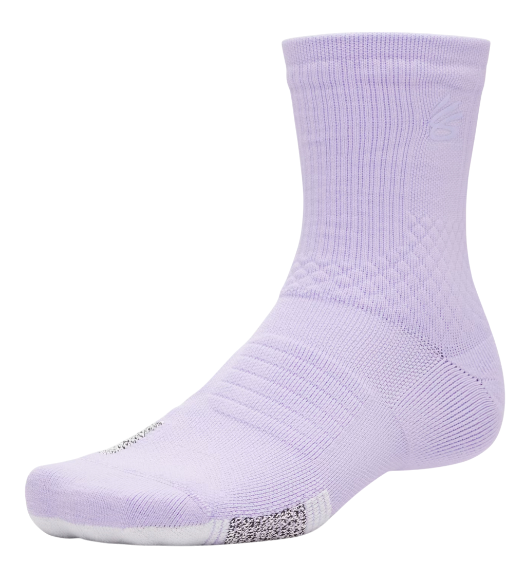 Ponožky Under Armour Curry AD Playmaker Mid Crew Socks Fialová | 1376231-538, 1