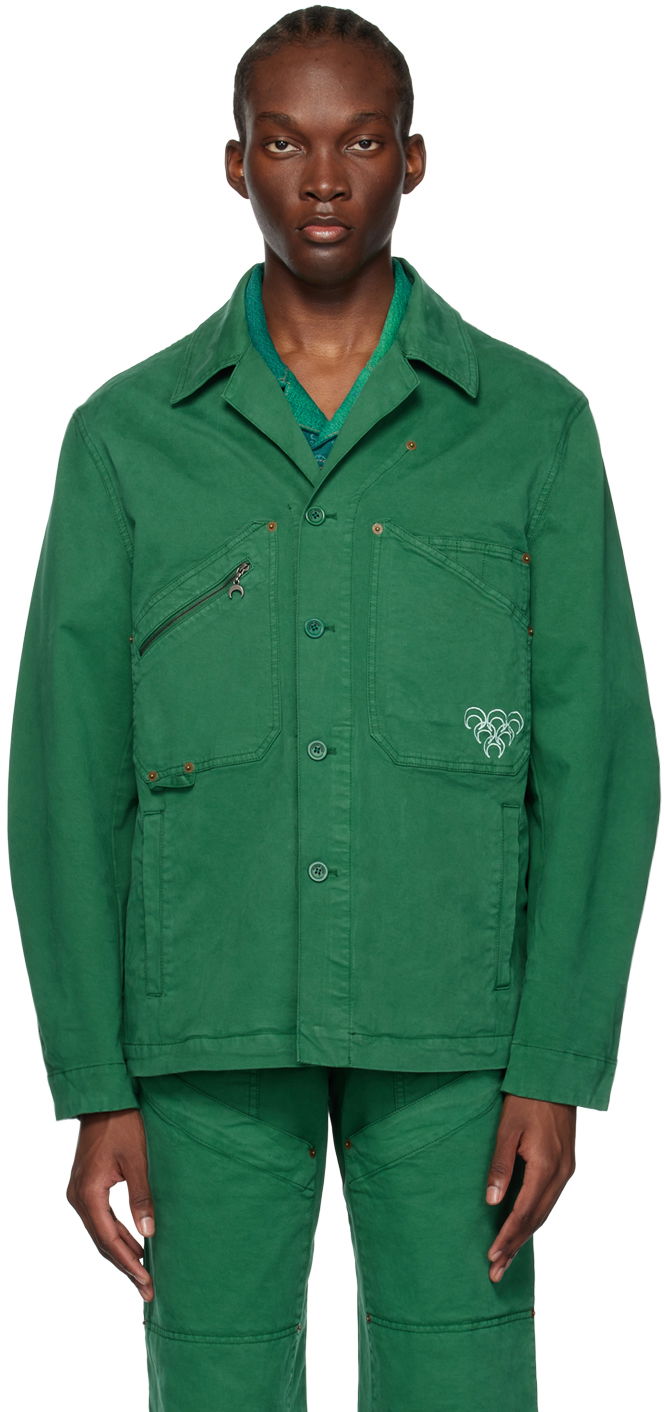 Vetrovka Marine Serre Workwear Jacket Zelené | J106SS23X, 0