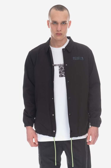 Vetrovka Pleasures Coach Jacket Čierna | P23SP005, 0