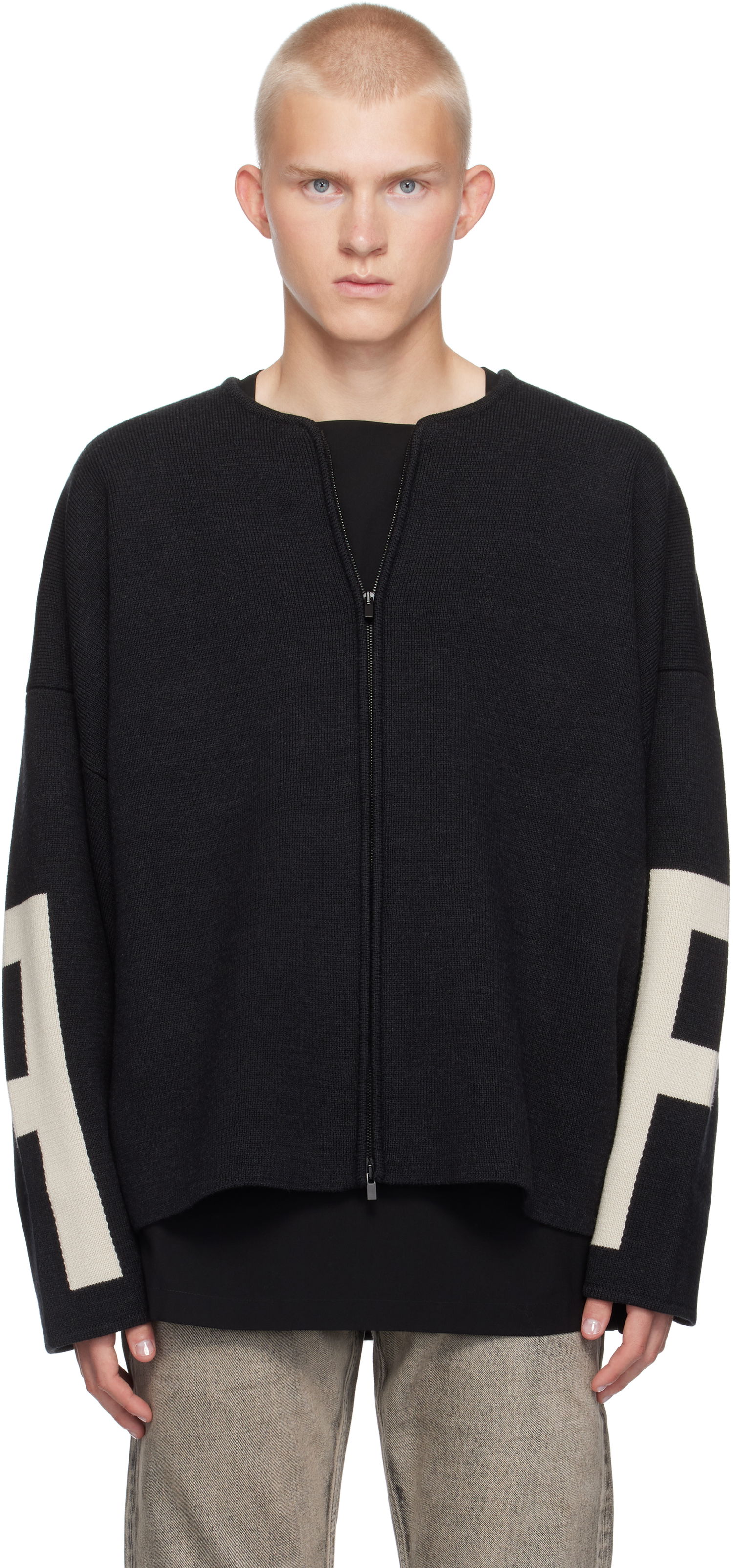 Sveter Fear of God Fear of God Merino Full Zip Sweater Čierna | FG24FW20-0172MER, 0