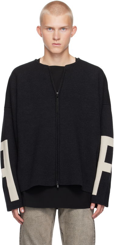 Sveter Fear of God Fear of God Merino Full Zip Sweater Čierna | FG24FW20-0172MER, 0