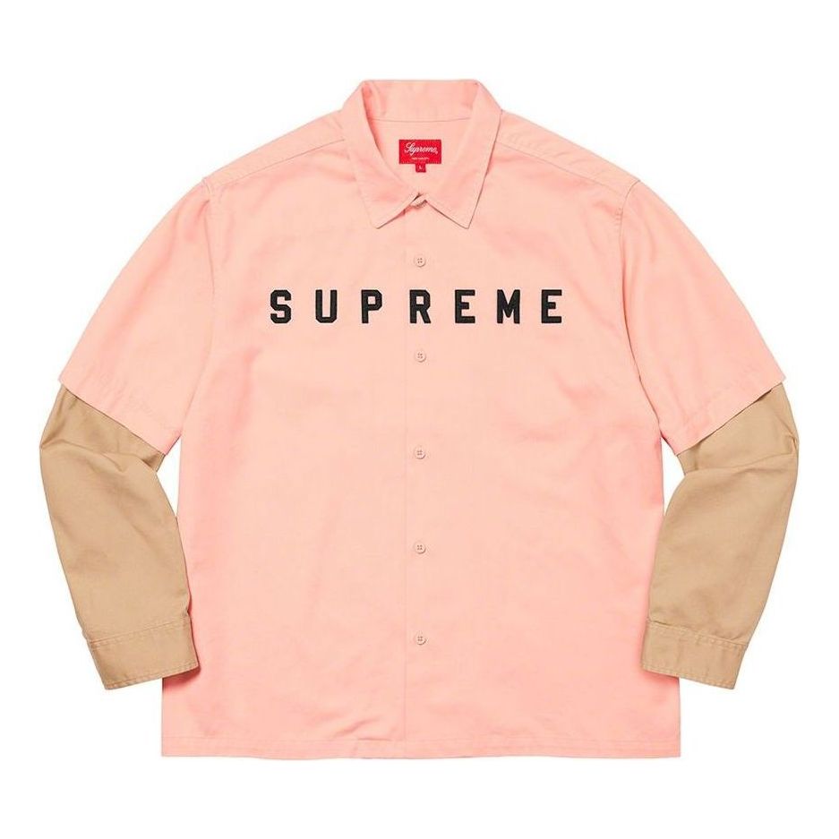 Košeľa Supreme Two Tone Work Shirt Ružová | SUP-FW20-147, 0