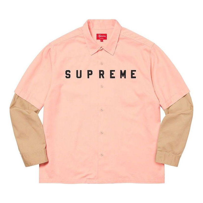 Košeľa Supreme Two Tone Work Shirt Ružová | SUP-FW20-147
