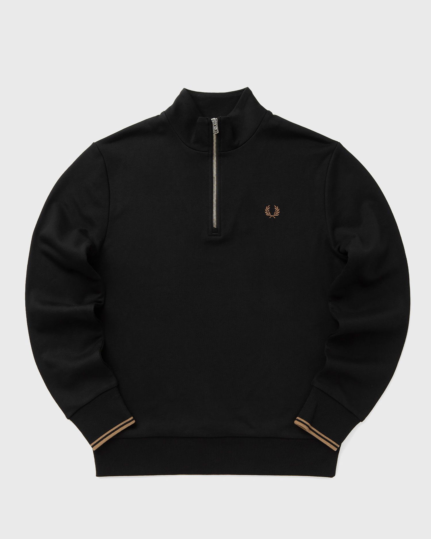 Mikina Fred Perry Half Zip Sweatshirt Čierna | M3574-S77, 1