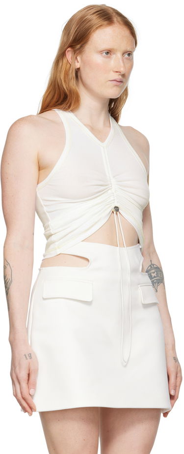 Tielko Dion Lee Ruched Tank Top Biela | C3042S22, 4