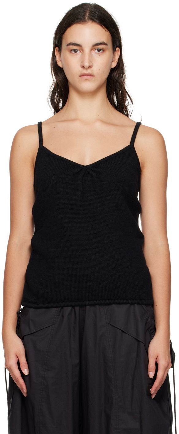Tielko We11done We11done V-Neck Knit Camisole Čierna | WD-KT3-23-607-W-BK, 0