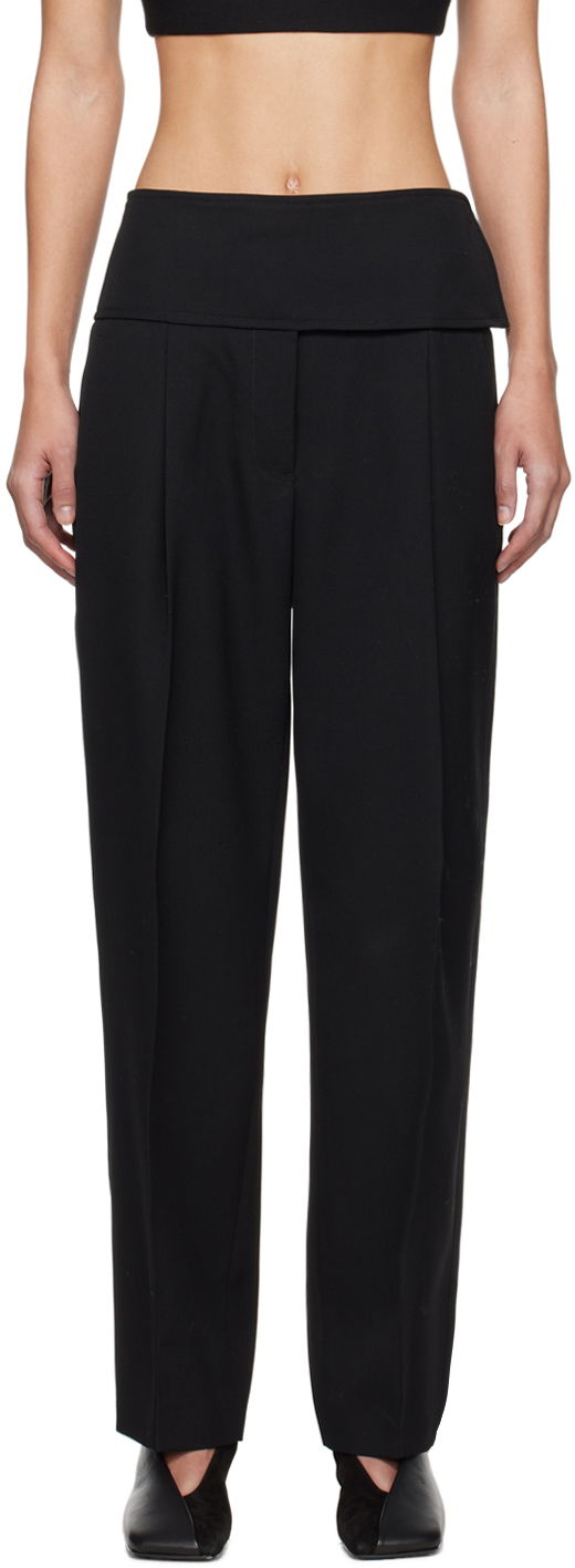 Nohavice Jil Sander Belted Trousers Čierna | J52KA0008_J40002