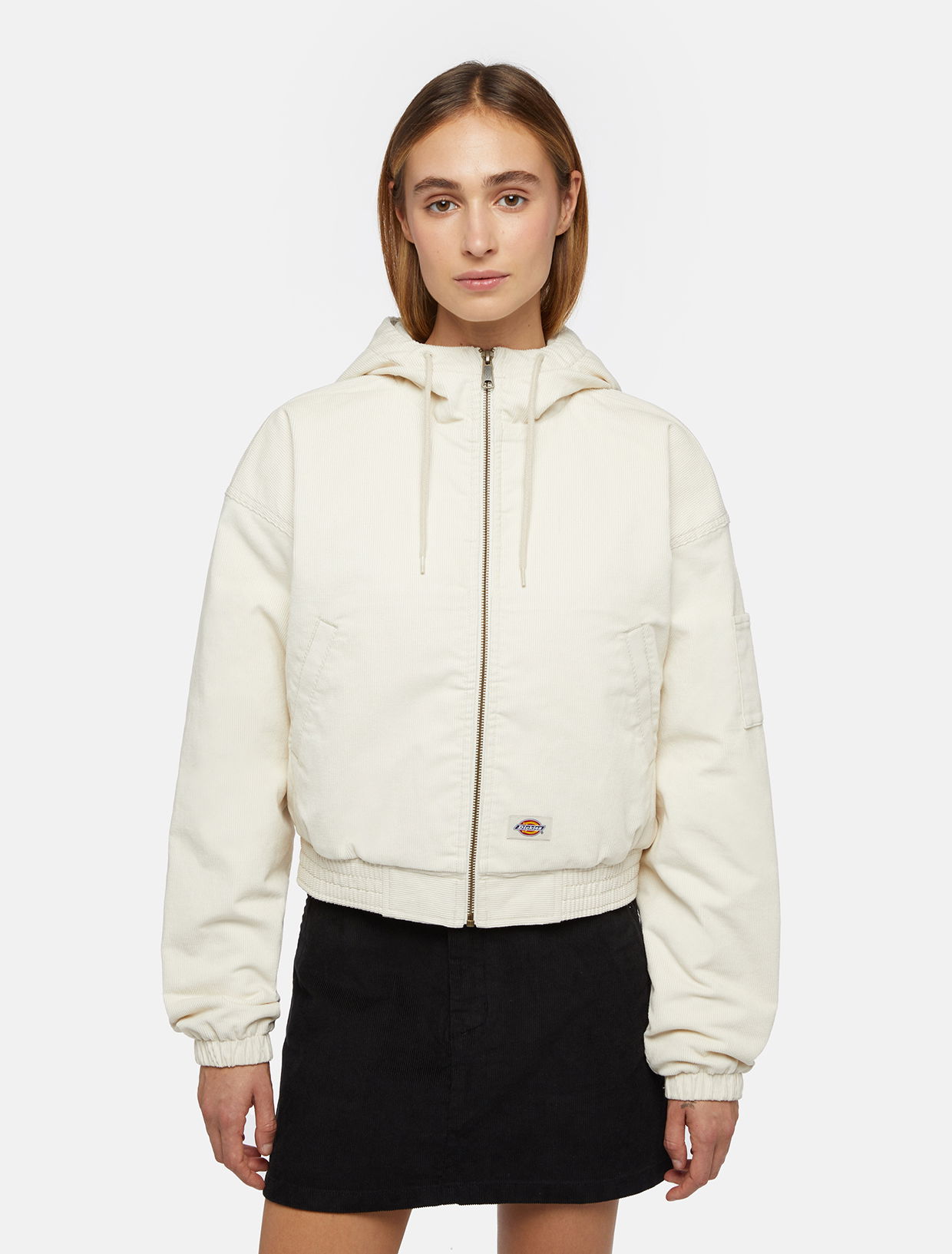 Corduroy Hooded Jacket Woman