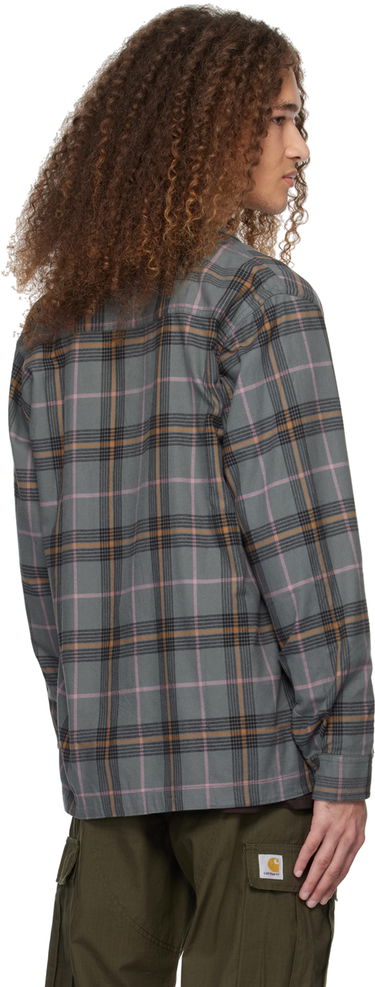 Košeľa Carhartt WIP Plaid Long Sleeve Button-Up Shirt Zelené | I032903, 2