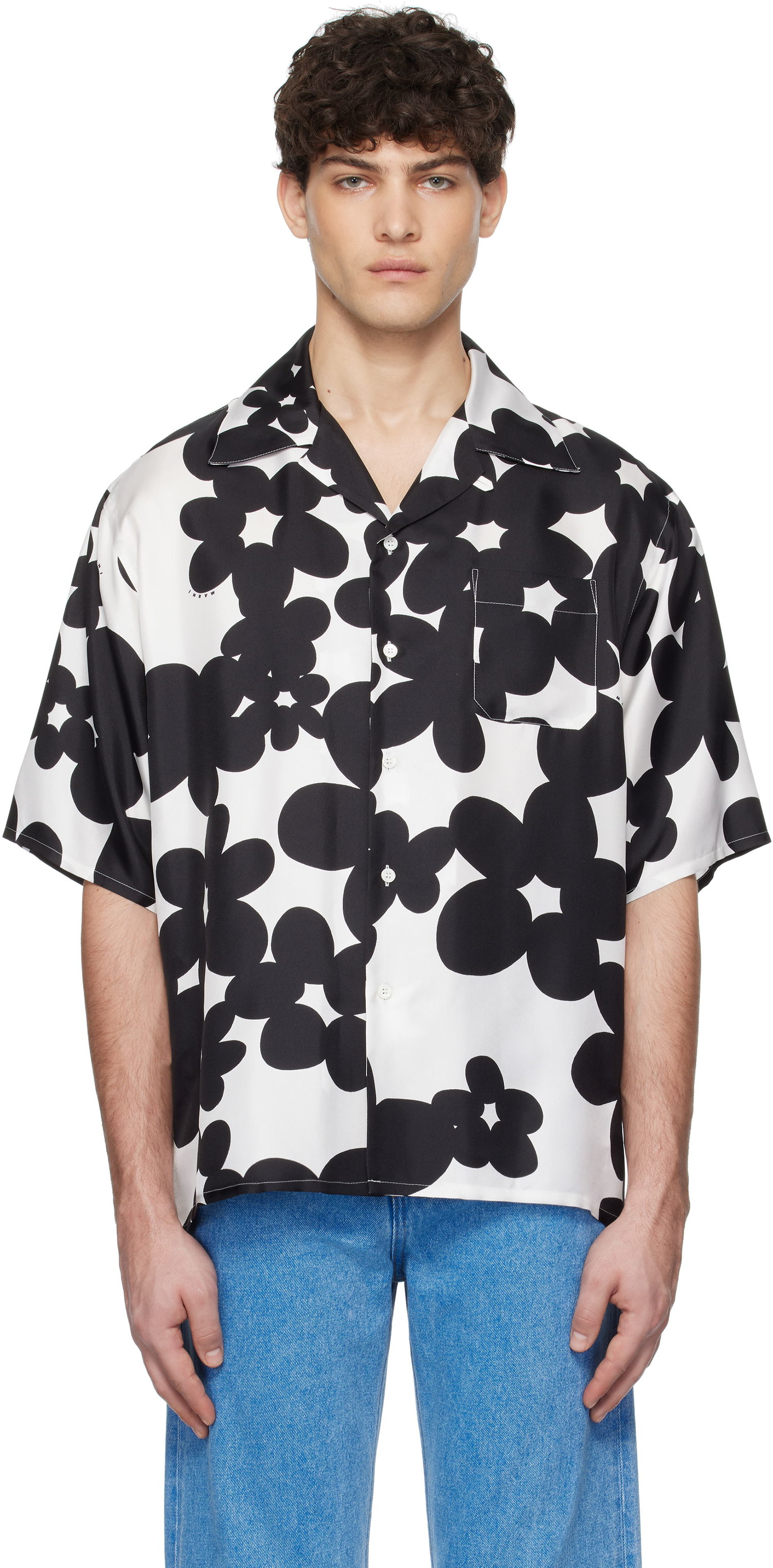 Košeľa Marni Marni Dillies Print Shirt Biela | CUMU0213S4 UTSG26, 0