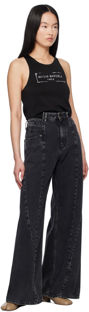 Džínsy Maison Margiela Maison Margiela 5 Pocket Wide Leg Jeans Čierna | S51LA0133 S30496, 3