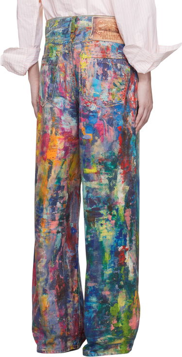 Džínsy Acne Studios Acne Studios Baggy Fit Painted Jeans Rôznofarebný | AK0898-, 2