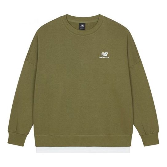 Sveter New Balance Alphabet Logo Round Neck Sweatshirt Zelené | AMT13345-OV