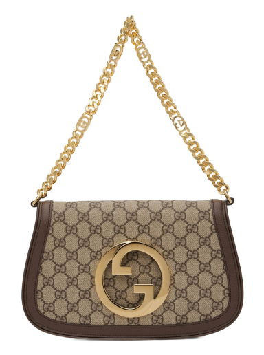 Taška cez rameno Gucci Interlocking G Blondie Shoulder Bag Hnedá | 699268 K9GSG