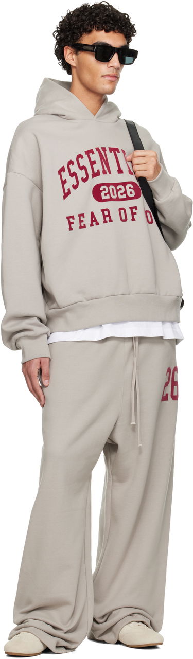 Mikina Fear of God ESSENTIALS 2026 Holiday Classic Hoodie Béžová | 192HO256862F, 3