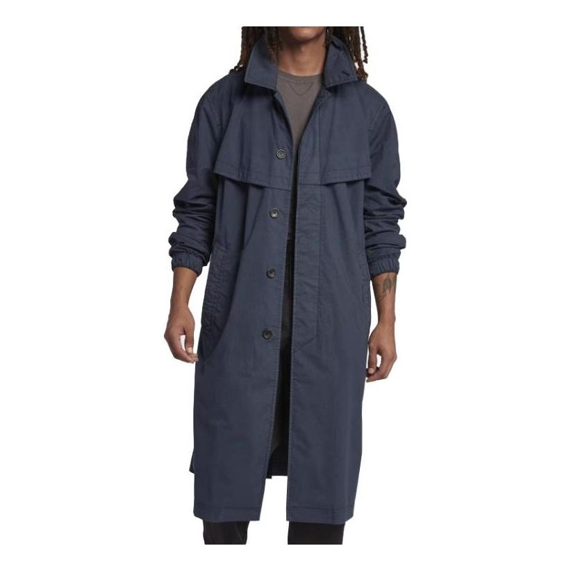 Trenčkot Nike Lab Long Jacket Modrá | AO0854-471