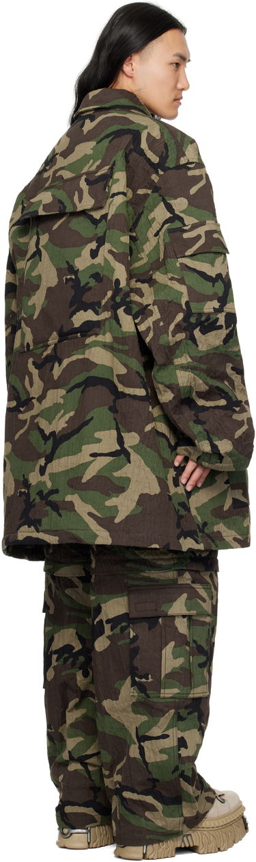 Parka VETEMENTS Vetements Runway Metalized Wrinkled Utility Jacket Zelené | UA66JA100X, 2