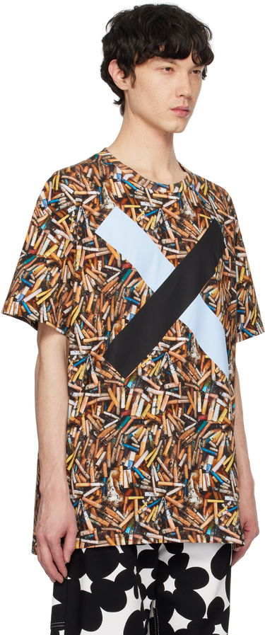Tričko Vivienne Westwood Vivienne Westwood Oversized Cigarette Butt Print T-Shirt Hnedá | 3G010018-J006E-AAA-, 1