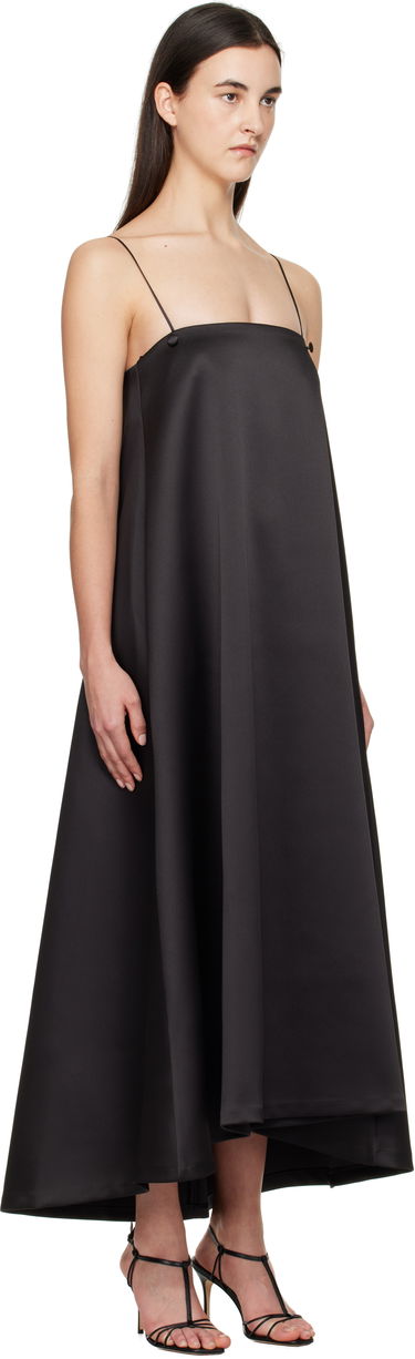 Šaty Róhe Róhe Voluminous Satin Evening Maxi Dress Čierna | 414-33-096, 1