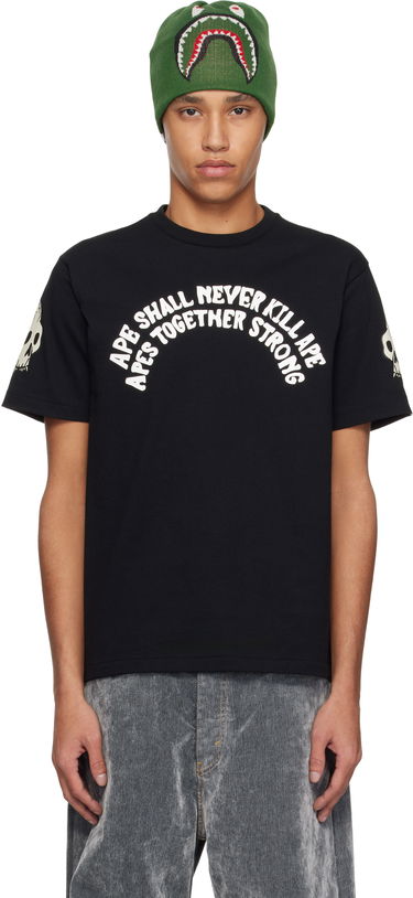 Tričko BAPE A Bathing Ape Souvenir Skull Graphic T-Shirt Čierna | 001TEK801052M, 0