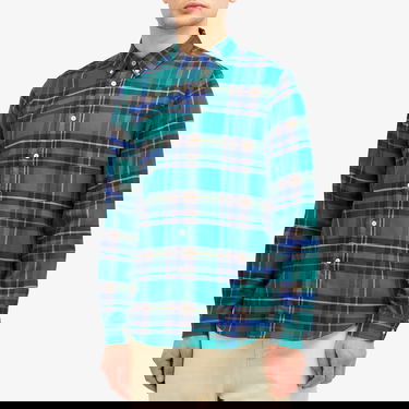 Košeľa Paul Smith Paul Smith Checked Long Sleeve Shirt, Size Large Zelené | M2R-450Y-N22202-33, 2